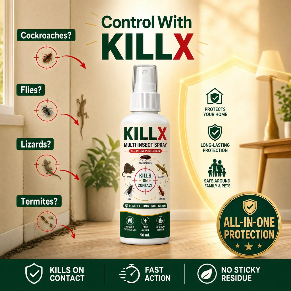 🚨 BUY 1 GET 2 FREE – KILLX Multi-Insect Spray | Powerful Pest Control for Home | Fast & Easy Pest Protection | Wonder Cart